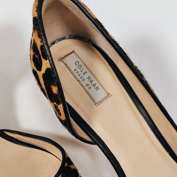 Cole Haan Women's 7 1/2B Leopard Chunky Heel Shoes - Picture 6 of 15